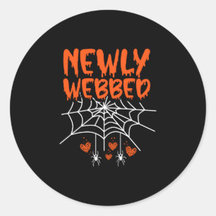Adesivo Noiva recém-casada de halloween com teias de aranh