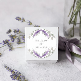 Adesivo Noivado de Eucalipto Violeta Lavanda com Verdura