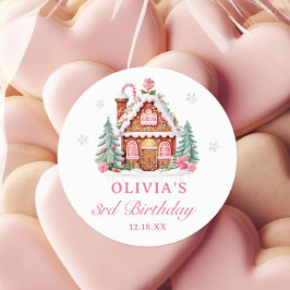 Adesivo Noivado de Natal Rosa na Casa do Pão-de-Pão