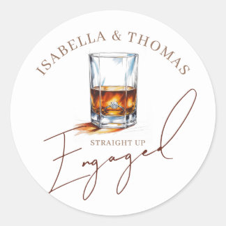 Adesivo Noivado de Whiskey Totalmente Engajado