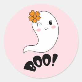 Adesivo Noivado do Dia das Bruxas de Fantasma Fantasma Ros