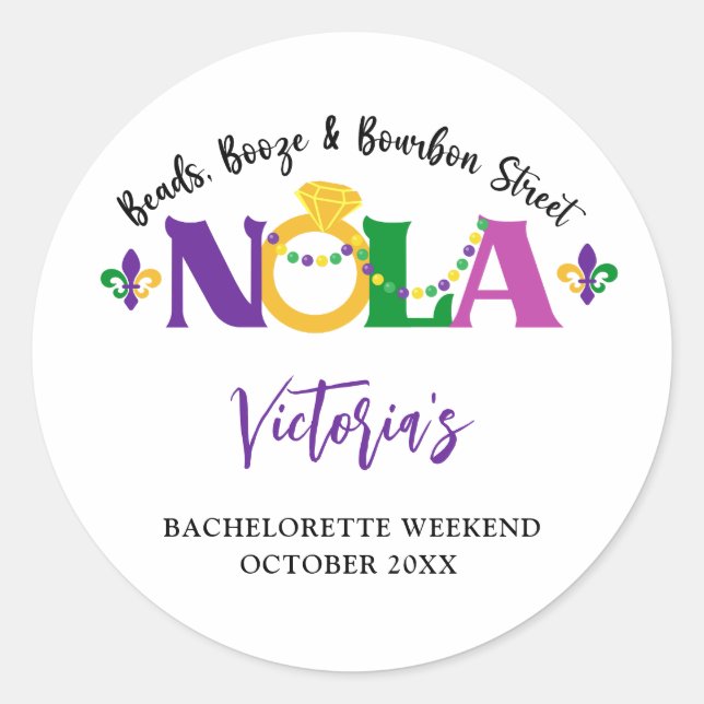 ADESIVO NOLA BACHELORETTE FIM DE SEMANA (Frente)