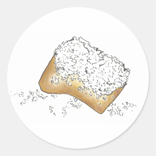 Adesivo NOLA New Orleans Louisiana Sugary Beignet Paery (Frente)