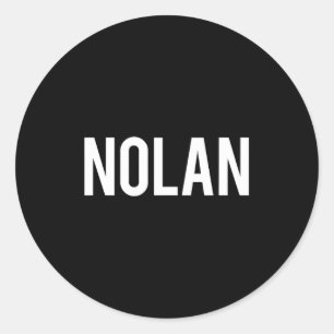 Adesivo Nolan - Camiseta de Presente para Fã de Nome Engra