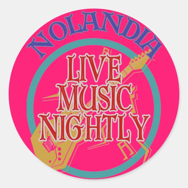Adesivo Nolandia Live Music (Frente)