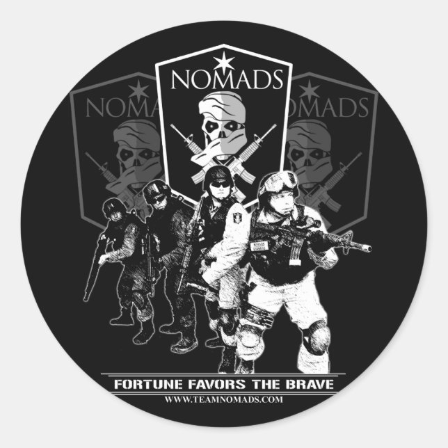 Adesivo Nomads Moto Stickers (Frente)