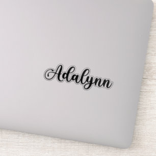 Adesivo Nome Adalynn - Caligrafia manuscrita