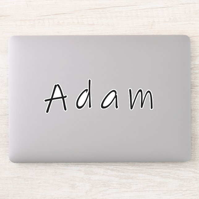 Adesivo Nome Adam, para Adam (Computador)