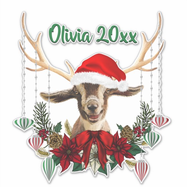 Adesivo NOME ADD - Adorável Kid de Caprinos Toggenburg de  (Frente)