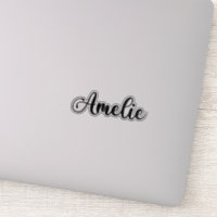 Nome Amelie - Caligrafia manuscrita