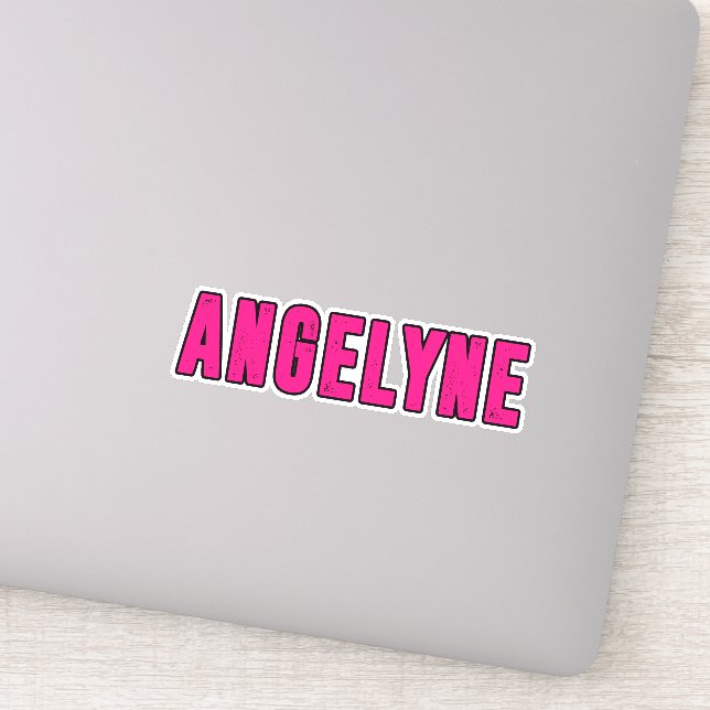 Adesivo nome Angelyne (Detalhe)