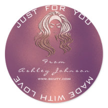 Nome Beauon Salon Glitter Copper Rosa Obrigado Lux