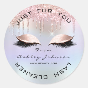 Adesivo Nome Beauty Lshes Drivers Hológrafo Lashes Cleane