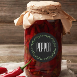 Adesivo Nome Branco dos Rótulos dos Rótulos de Especiarias