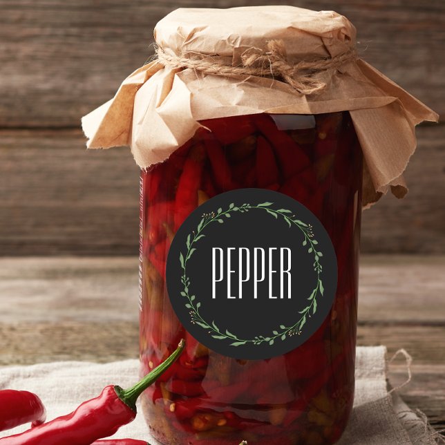 Adesivo Nome Branco dos Rótulos dos Rótulos de Especiarias (spice labels name)