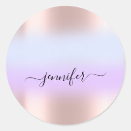 Adesivo Nome Bridal OMBRE. Obrigado azul roxo