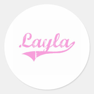 Adesivo Nome clássico do estilo de Layla