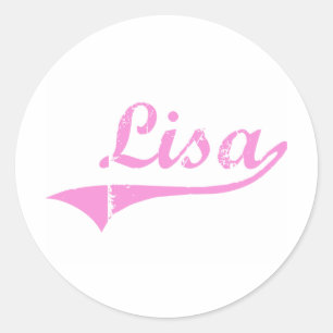 Adesivo Nome clássico do estilo de Lisa