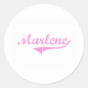 Adesivo Nome clássico do estilo de Marlene