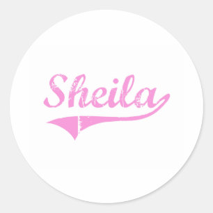 Adesivo Nome clássico do estilo de Sheila