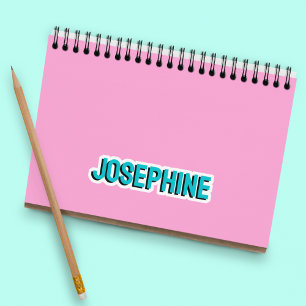 Adesivo Nome Colorido das Meninas de Adolescentes de Papoi