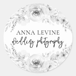 Adesivo Nome comercial da borda flexível branca escura e l