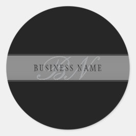 Adesivo Nome comercial/outro texto de script editável eleg