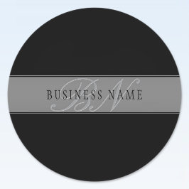 Adesivo Nome comercial/outro texto de script editável eleg