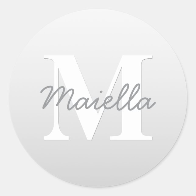 Adesivo Nome Cursivo ou outro Texto sem Monograma | Gradie (Frente)