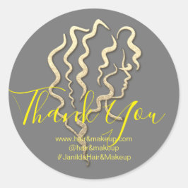 Adesivo Nome da empresa de logotipo Obrigado por Comprar C