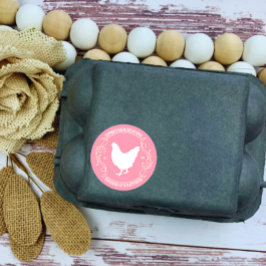 Adesivo Nome da empresa de ovos frescos de Fazenda persona