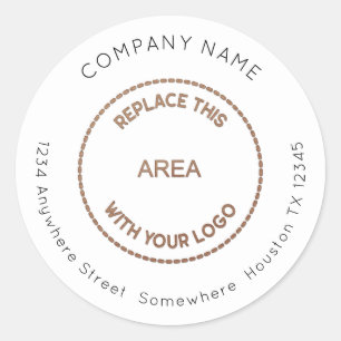 Adesivo Nome da empresa Nome do logotipo Endereço