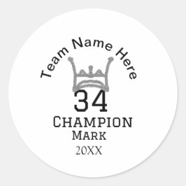 Adesivo nome da equipe adicionar nome do jogador data espo