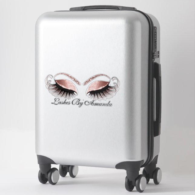 Adesivo Nome da Extensão do Artista de Lashes de Makeup do (Mala)