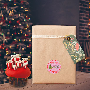 Adesivo Nome da família Balsa de Natal