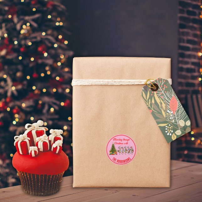 Adesivo Nome da família Balsa de Natal (Criador carregado)