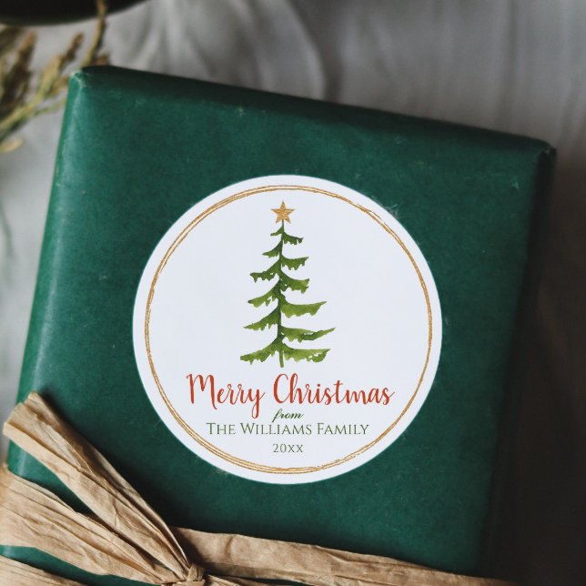 Adesivo Nome da família da árvore natalina (Criador carregado)