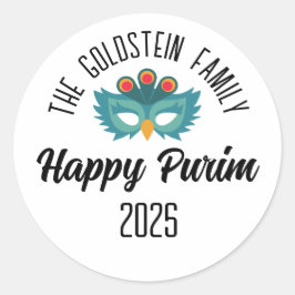 Adesivo Nome da Família de mascarada de máscara de coruja 