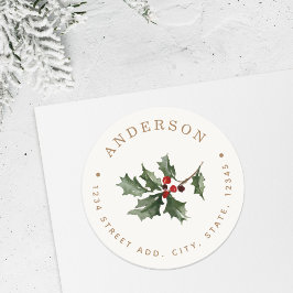 Adesivo Nome da Família do Visgo de Natal Endereço de Devo