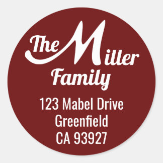 Adesivo Nome da família - Letra M