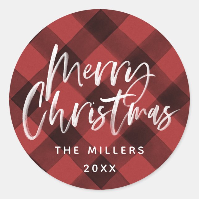 Adesivo Nome da Família Padrão de Verificação de Buffalo V (Frente)