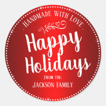 Nome da Família Personalizada do Gift de Natal