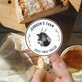 Adesivo Nome da fazenda | Rua | Queijo de leite de cabra |