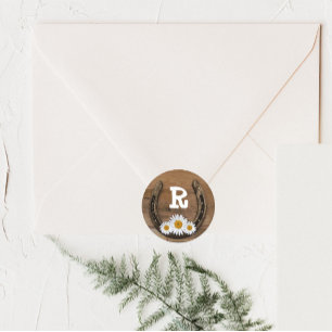 Adesivo Nome da ferradura Envelope inicial