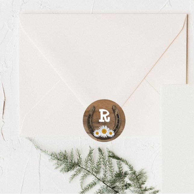 Adesivo Nome da ferradura Envelope inicial (Criador carregado)