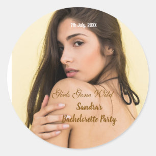 Adesivo nome da festa de despedida de solteira garotas for