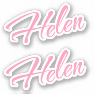 Adesivo Nome da Helen x2