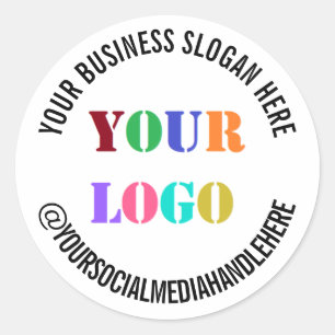 Adesivo Nome da Mídia Social do Promocional de logotipo c