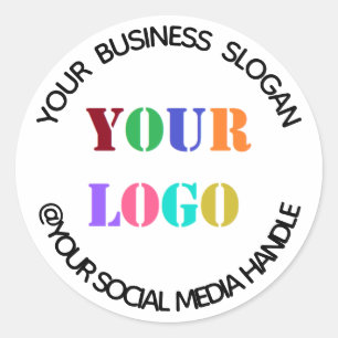 Adesivo Nome da Mídia Social do Promocional de logotipo c