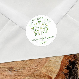 Adesivo Nome da Reunião da Família Árvore Familiar